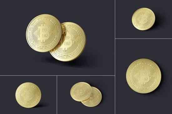 Gold Coin Cryptocurrency Mockups 10274831