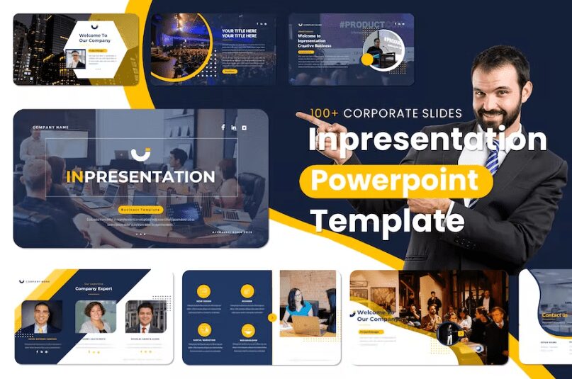 Inpresentation - Business PowerPoint Template CC5K64U