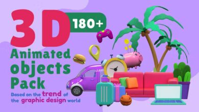 Videohive - 3D Animated Objects Pack - 40371627 3 Videohive - 3D Animated Objects Pack - 40371627