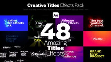 Videohive - Creative Titles Effects Pack - 38644485