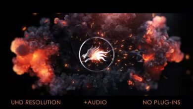 Videohive - Fire Logo Impact - 40170779