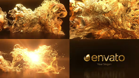 Videohive - Gold Dust Explosion Logo - 39955598