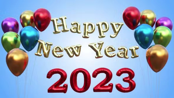 Videohive Happy New Year Letter Balloons 40344955