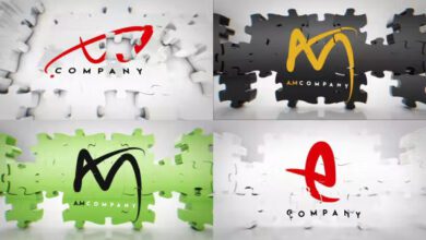 Videohive - Puzzle Logo Reveal Bundle - 40260506