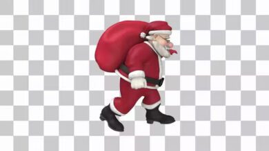 Videohive - Santa Claus With Gift Bag Loop - 38961075 - Motion Graphics