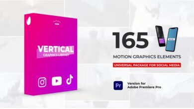 Videohive - Vertical Graphics Pack | Essential Graphics - MOGRT - 26748667