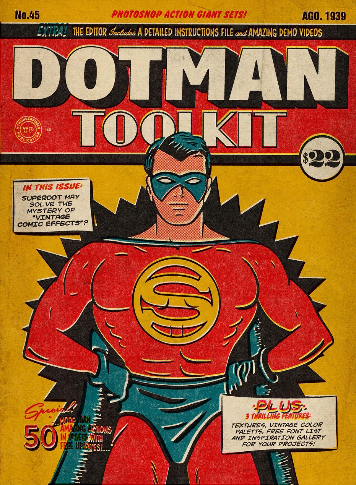 dotman toolkit professional vintage comic effects by thunderpixels dag8e9i fullview