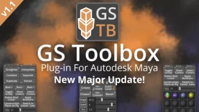 GS Toolbox v1.1.6 Maya (2023 compatible) Modeling Plug-in
