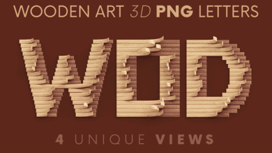 Creativemarket - Wooden Art - 3D Lettering 10300096