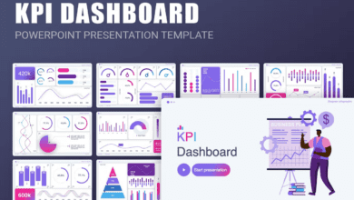 KPI Dashboard PowerPoint Template JFMEFTB