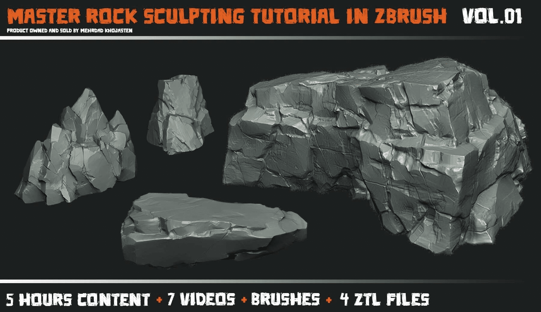 Mastering Rock Sculpting Tutorial in Zbrush
