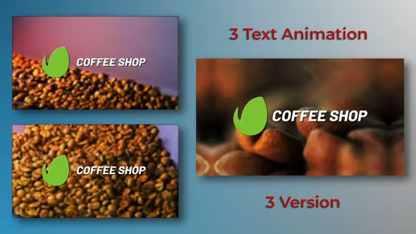 Videohive - Logo Opener With Coffee Grain - 40176469