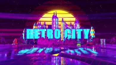 MotionArray - Retro Wave City Logo - 1162203