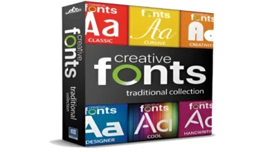 اسطوانة الخطوط العالمية Summitsoft Creative Fonts Collection 2022