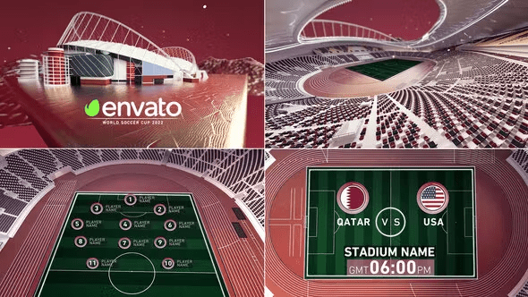 Videohive - World Soccer Qatar 2022 Khalifa International Stadium 40871516
