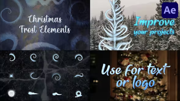Videohive - Winter Frost Elements for After Effects - 40813013