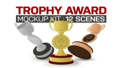 Creativemarket - Trophy Award Kit 7535442