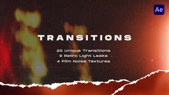 Videohive - Torn Paper Transitions Pack - 40492352