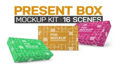 Creativemarket - Present Box Kit 7558892