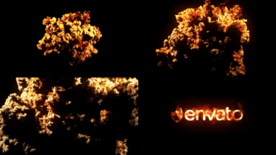 Videohive Fire Explosion Logo Reveal 40251813