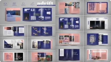 Adrift - InDesign Magazine Template