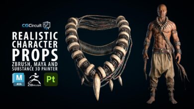 Realistic Character props in Maya Zbrush & Substance 3D Painter | Asset Creation for Film and Games by Tomas Sackmann