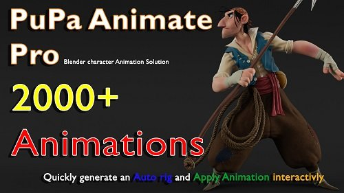 Blender Market – Pupa Animate Pro v1.3