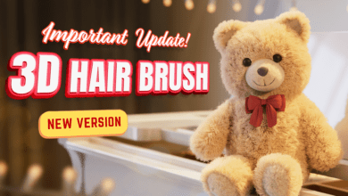 3d Hair Brush V4.1 – Modifier | Vfx Grace | Blender Addon