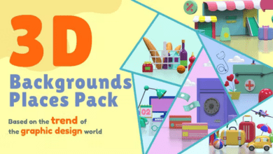 Videohive - 3D Backgrounds and Places Pack for Animated Presentation - 42461835