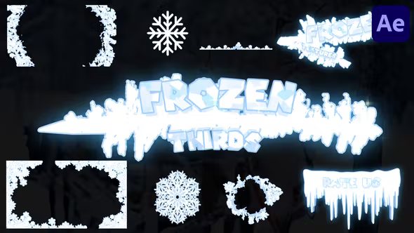 Videohive - Frozen Lower Thirds And Textures | After Effects - 42612787