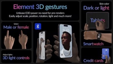 Videohive - Real Hand Gestures for Element 3D 40637428