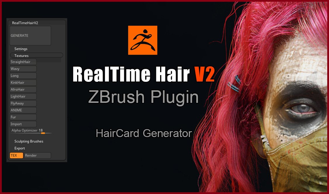 ArtStation - Real-time Hair ZBrush Plugin | Resources