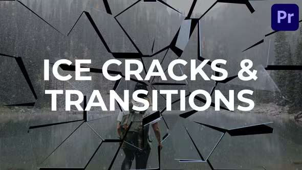 Videohive Ice Cracks And Transitions Premiere Pro MOGRT 41741063