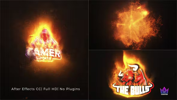 Videohive - Particles Fire Logo Reveal - 42646049