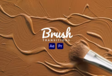 Videohive Brush Transitions 43133372 Free