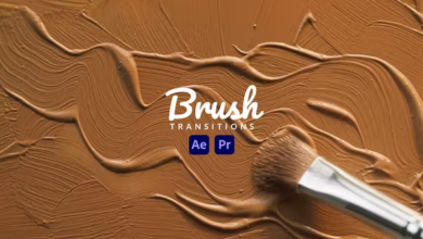 Videohive Brush Transitions 43133372 Free