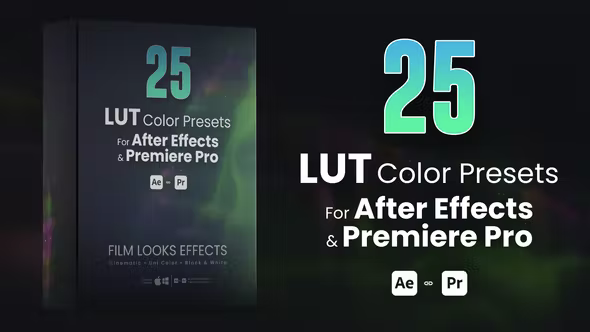 Videohive - 25 LUTs pack for After Effects and Premiere Pro - 42782626