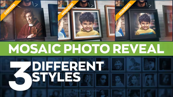 Videohive - Mosaic Photo Reveal Pack - 38299257