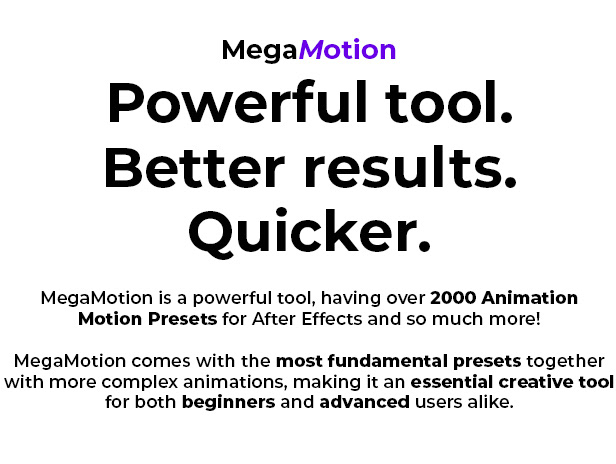Videohive – MegaMotion | Animation Motion Presets – 40576931