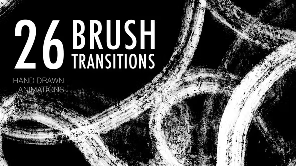 Videohive - 26 Brush Transitions Pack - 42763634
