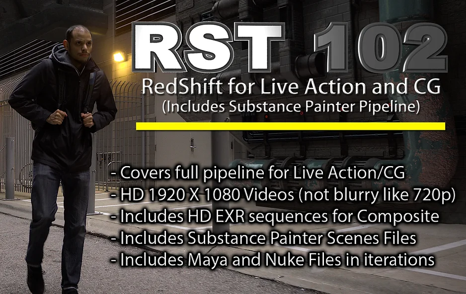 VFX102- Redshift for Live Action and CG