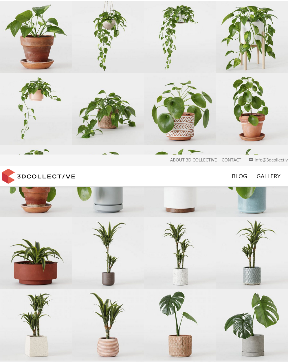 48 Interior 3D Plants Pack 01 | 3DCollective