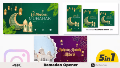 Videohive – Ramadan Opener 5 in 1 – 43988778