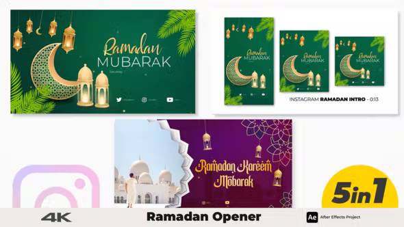 Videohive - Ramadan Opener 5 in 1 - 43988778