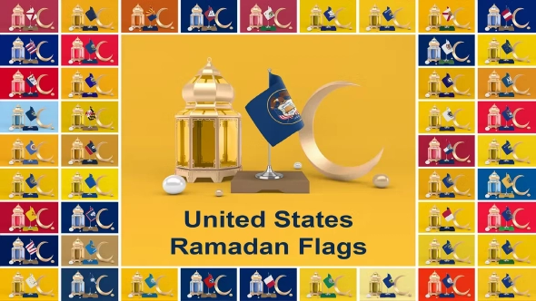 Ramadan United States Flags Kit
