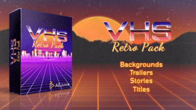 AEJuice VHS Retro Pack for After Effects and Premiere Pro