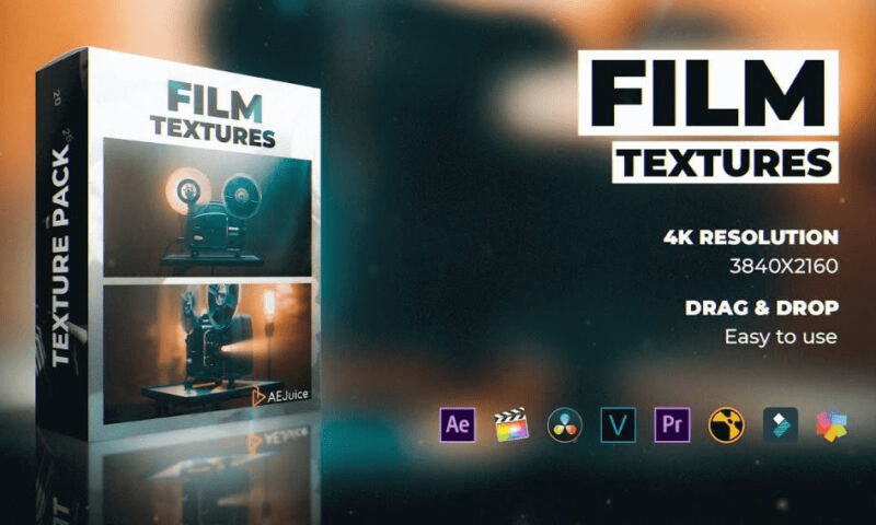 AEJuice Film Textures for After Effects and Premiere Pro