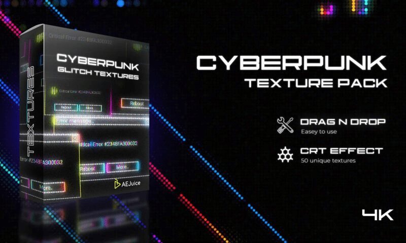 AEJuice Cyberpunk Glitch Texture Pack