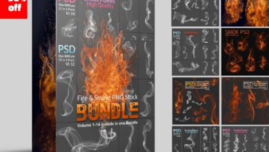 ire & Smoke PNG Stock Bundle – 3566240