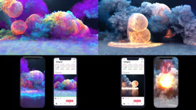 Videohive Color Smoke & Fire Asteroid Impact Logo 43414839